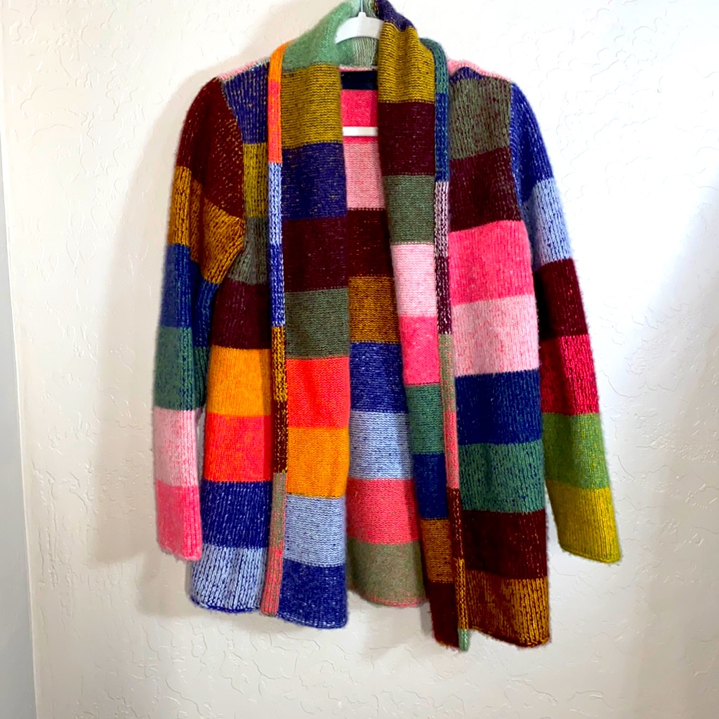The Elder Statesman Italy Smoking Striped Cashmere Cardigan